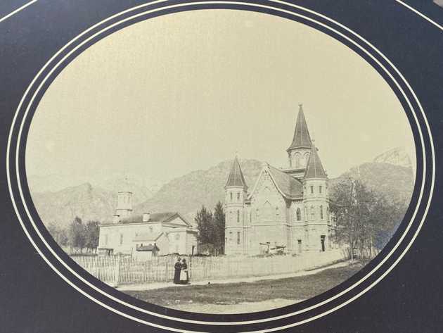 detail provo meetinghouse plaque